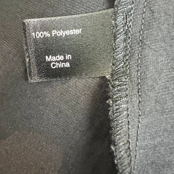 𝅺Lane Bryant Blouse Womens 10/12 Black Long Sleeve Faux Wrap V-Neck‎ Top - Picture 10 of 12